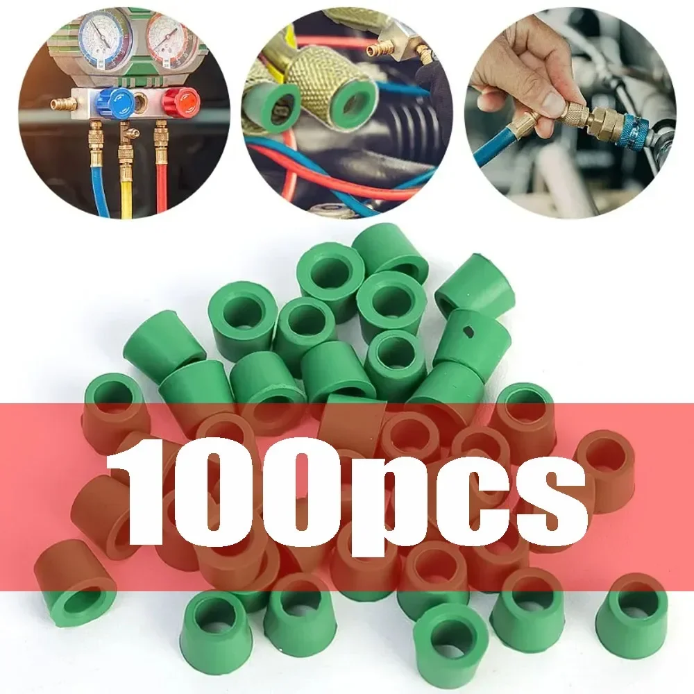 Car Air Conditioning Sealing Gasket Air Conditioning Pipeline Maintenance Sealing Gasket for 1/4'' Charging Hose Manifold Repair