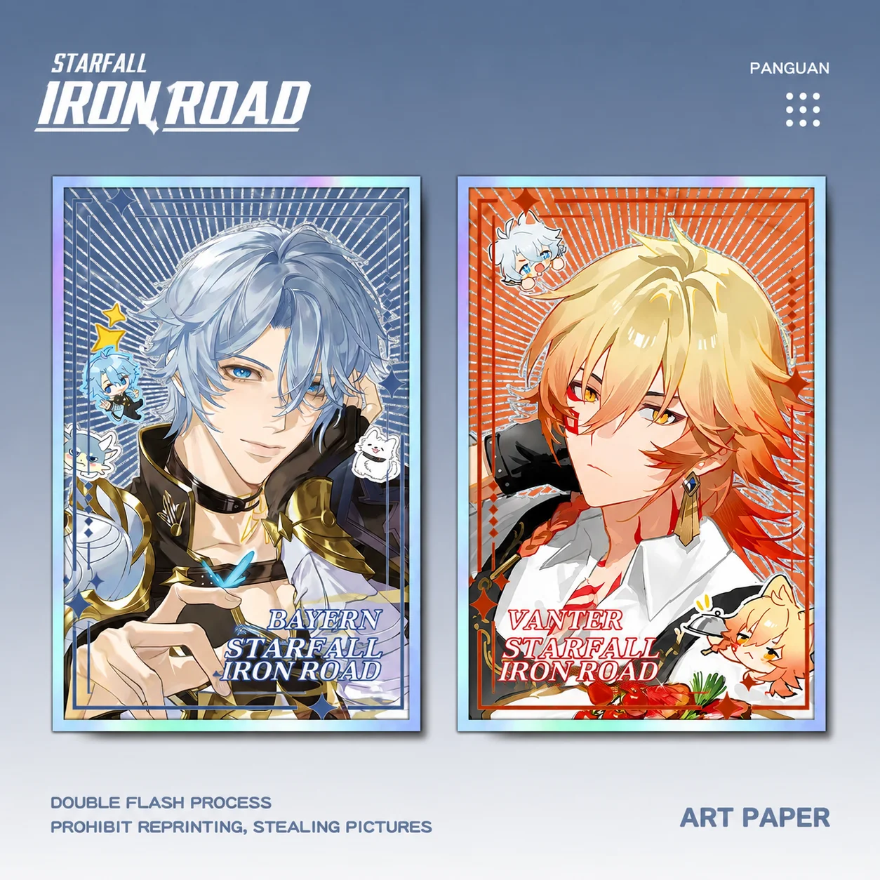 1PC Anime Honkai Star Rail Phainon Mydei Acrylic Standee Badge Double Sided Flash Card Collectors Edition Gift Women's Brooch