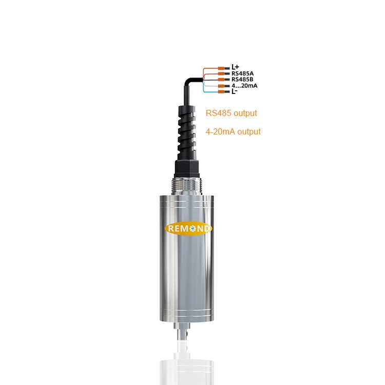 Sensor de turbidez del agua RS485 Tipo de inmersión Sonda del sensor TSS Sensor de turbidez4-20ma para el tratamiento de aguas residuales