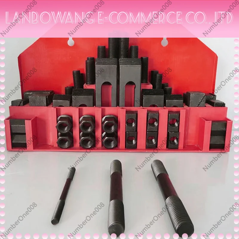 58pcs M14/16/ Milling Machine Clamping Set Clamp Kit Tool Vice Accessories Universal Fixture  Pressure Plate Group Code Iron view 5