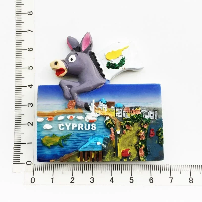 Cyprus Fridge Magnets Tourist Souvenir Mediterranean Refrigerator Magnetic Sticker  Imanes Para El Refrigerador Home Decoration