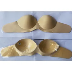 Invisible Push Up Bra Strapless Bras Silicone Self Adhesive Bras Nipple Cover Big Breasts Gathered Bralettes Bridal Wedding