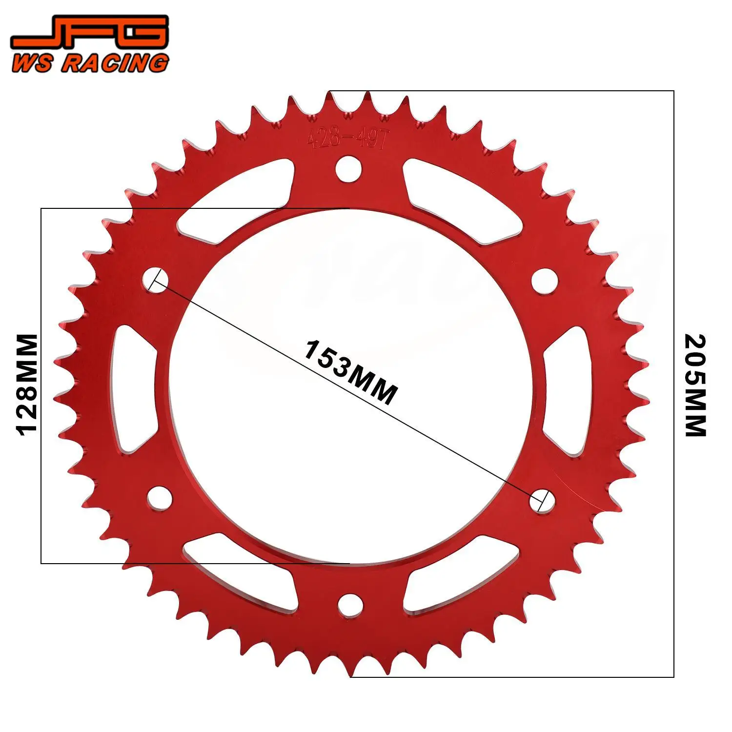 CNC Chain Sprocket Motorcycle Accessories Rear Gear Sprocket For HONDA XR150 XR 150 Dirt Pit Bike Off-Road Modify Upgrade Parts