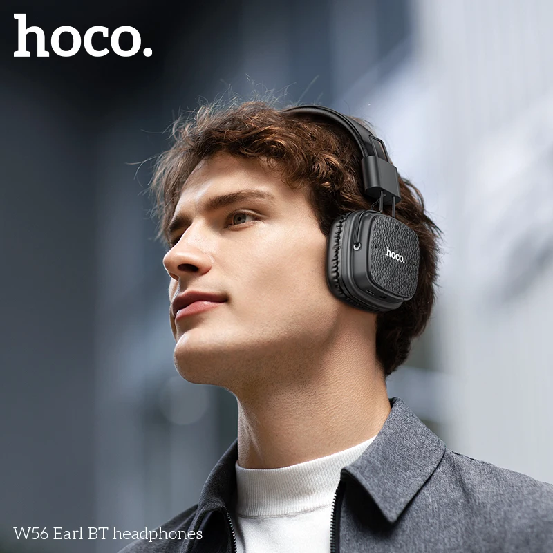 HOCO W56 Over-ear Bluetooth V5.4 Headphones Game Music Sports Headset Support AUX Foldable Earphone for Android IOS Mobile Phone - Image 3