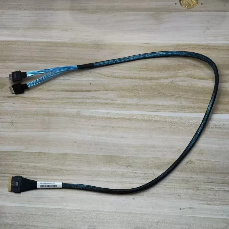 new Slim SAS SFF-8654 8i To 2 Oculink SFF-8611 SAS4.0 Data Cables 84cm