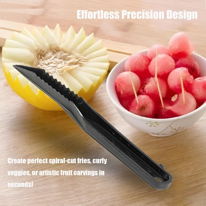 V-Shaped Knife and Spiral Serrated Leather Cutter Set Simple Design and Creative Concept
