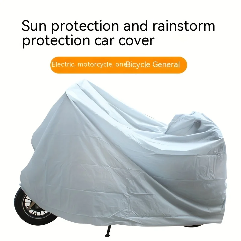 Motorcycle Cover Rainproof Sunshade Dustproof Motorcycle Clothes PEVA Single-layer Bicycle Electric Car Cover Tools New