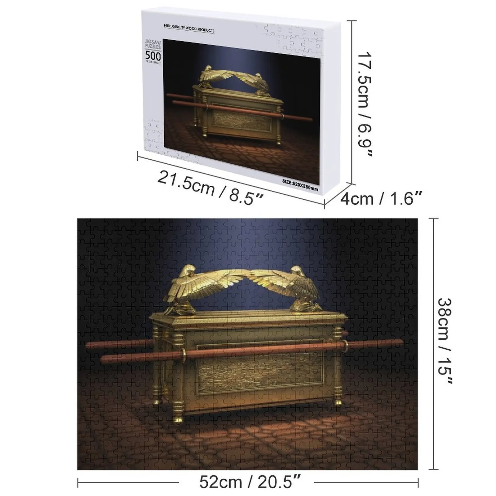 أحجية الصور المقطوعة من Ark of the Covenant هدايا مخصصة للأطفال، أحجية الصور المقطوعة المخصصة