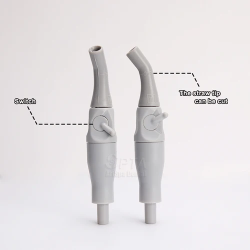 Imagen 2 del producto Practic-eyector de Saliva para silla Dental, ventosa giratoria, cabezal de plástico, Autoclave, Unidad de repuestos, herramientas de dentista, 135