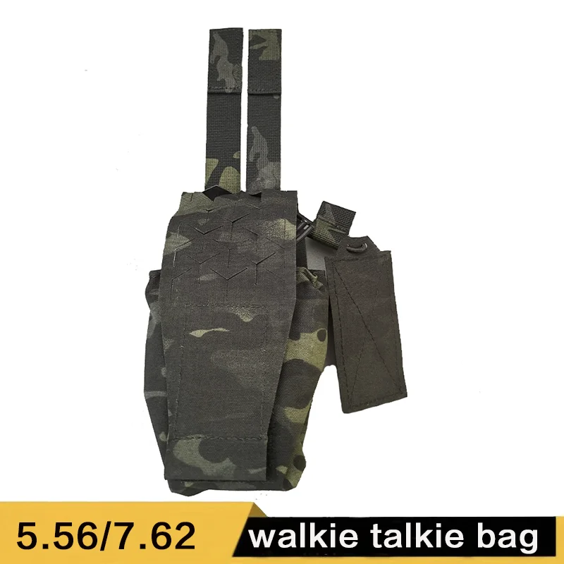 SPUD Tactical Walkie Talkie Bag Multi Function Radio Bag Military Chest Magazine Pouch Airsoft Hunting Organizer Molle