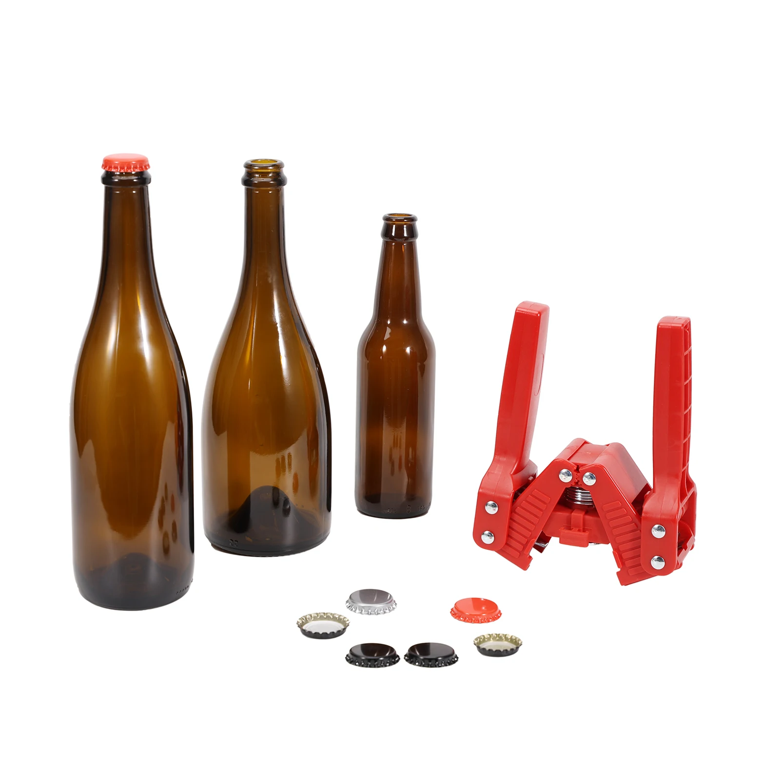 Manual Beer Bottle Capper for 26mm/29mm Crown Caps Homebrew Beer Capper High-Strength Nylon