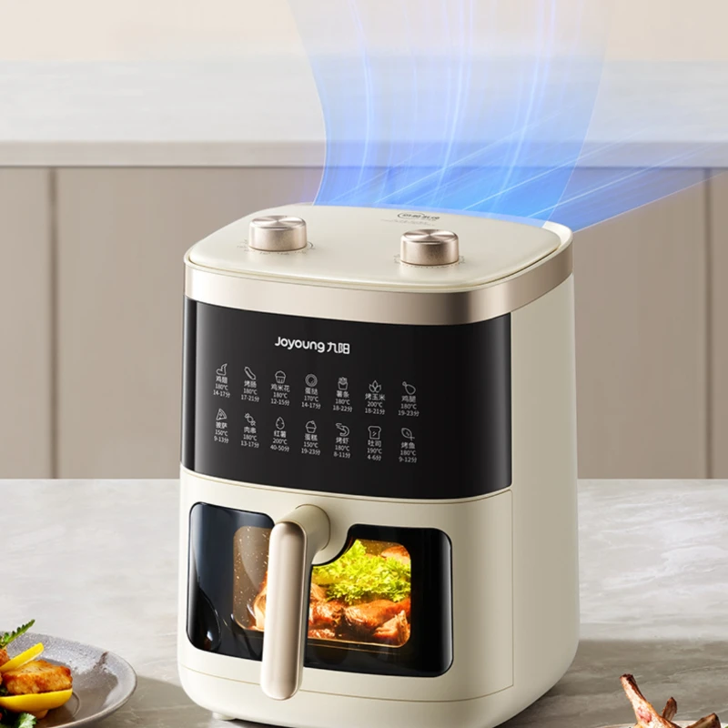 مقلاة هوائية منزلية سعة 6 لتر، مقلاة كهربائية بصرية غير قابلة للطي، فرن كهربائي متكامل