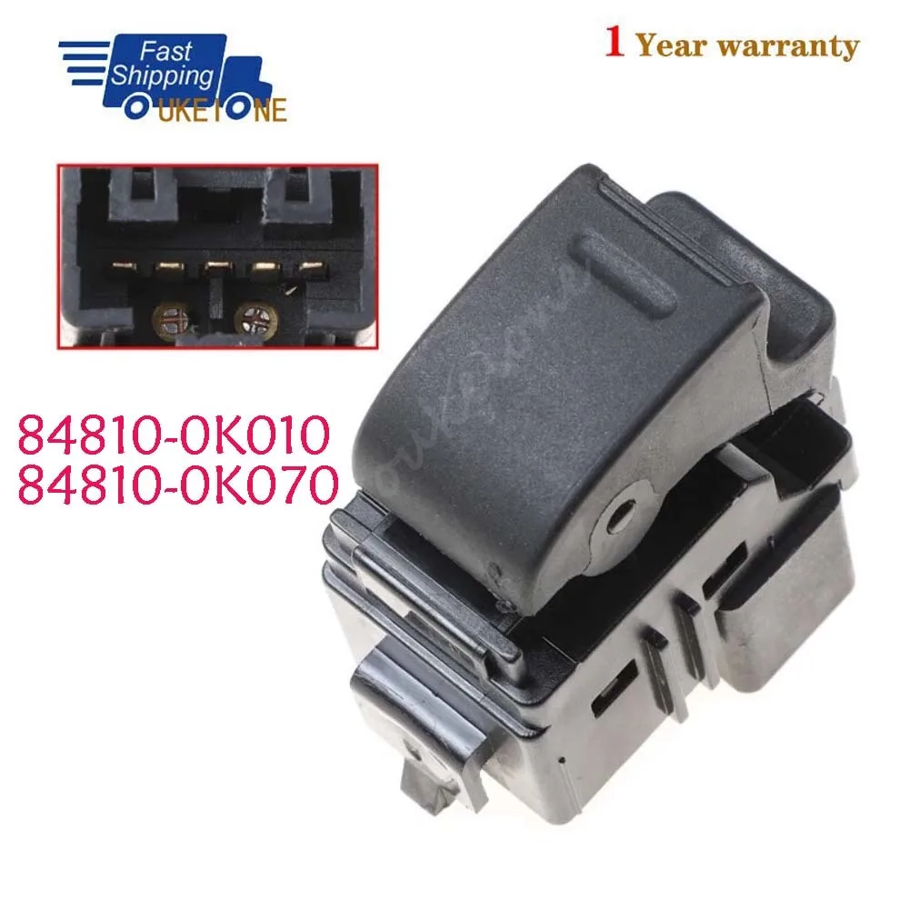 84810-0K010 84810-0K070 para Toyota Hilux Vigo 2004-2011 botón de interruptor de Control de ventanilla eléctrica del lado del pasajero accesorios de coche