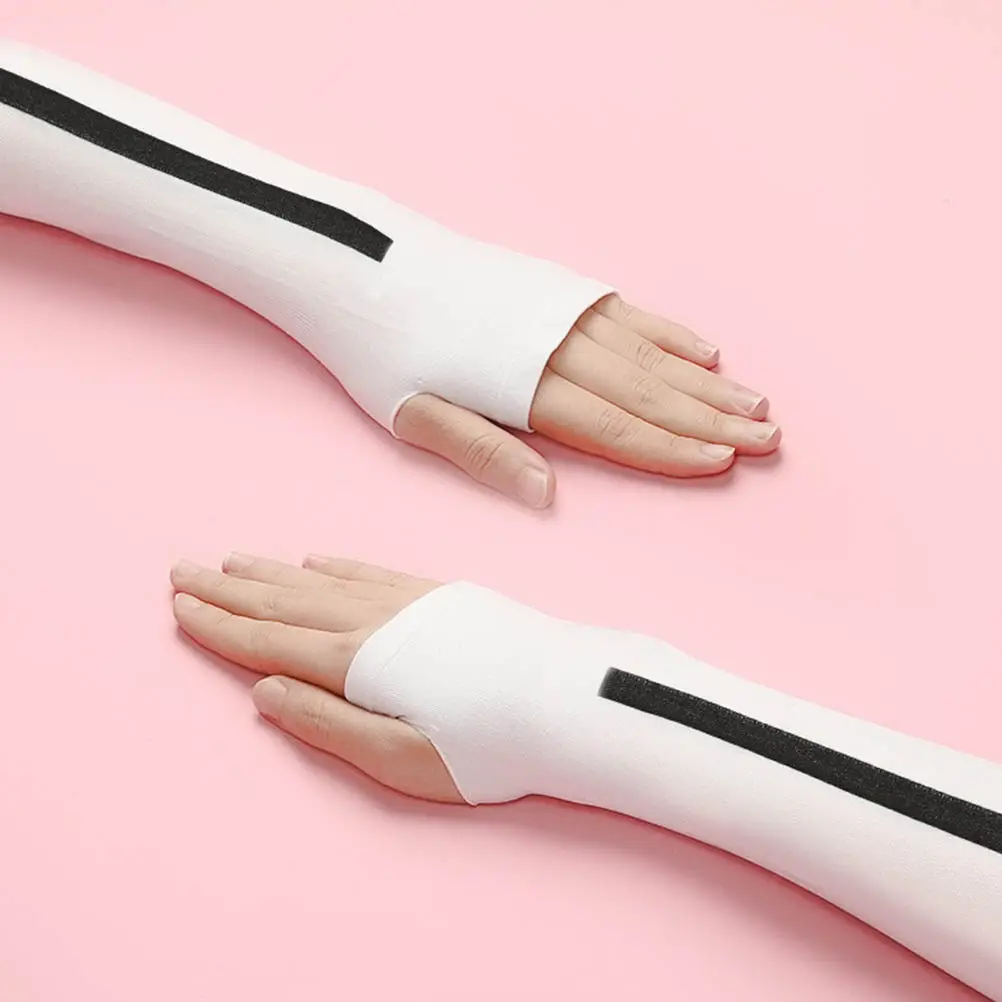 

2Pairs Sun Protection Arm Sleeves Breathable Stretchy Elbow Covers for Outdoor Sports Cycling Running Yoga Elbow