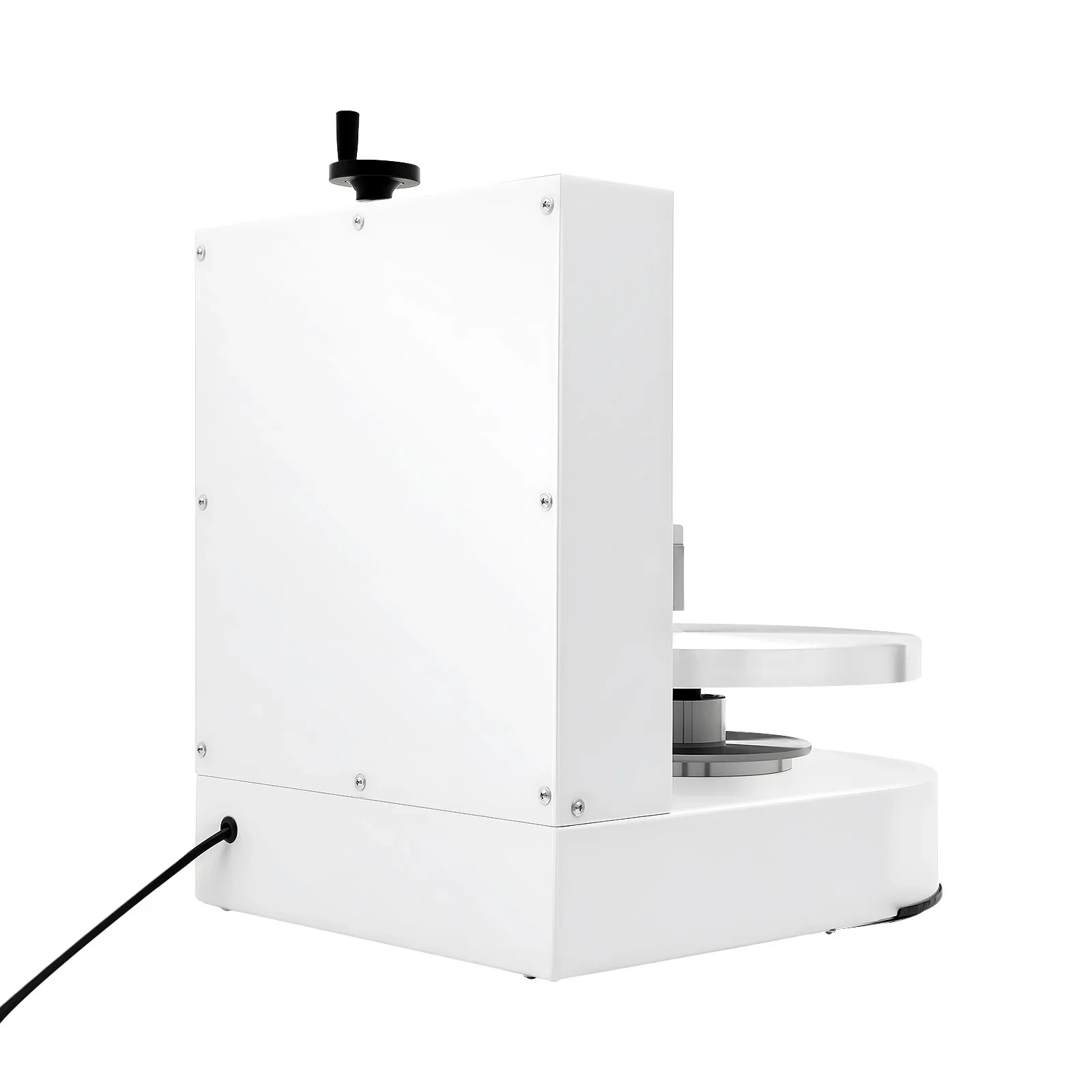 200W Automatic Cake Cream Spreading Machine 60-320rpm Rotating Speed with LCD Display for 4-12 inch Cakes (White)