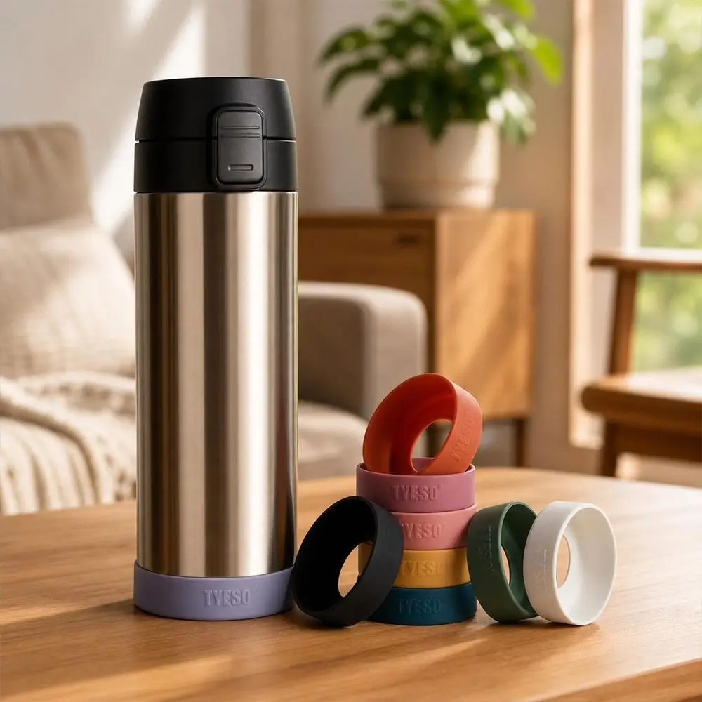 1Pcs Durable Anti Slip Bottle Cover Protective Mug Cup Silicone Coaster Universal 71-75mm Bottom Sleeve for Tyeso Mug