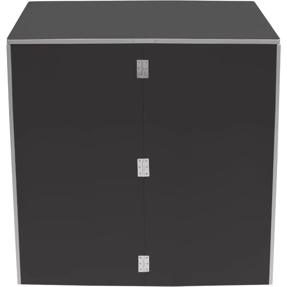 Meja Lipat Portabel - Kapasitas 110 lbs untuk Acara Luar Ruangan dan Dalam Ruangan, Pernikahan, dan Katering (Hitam)