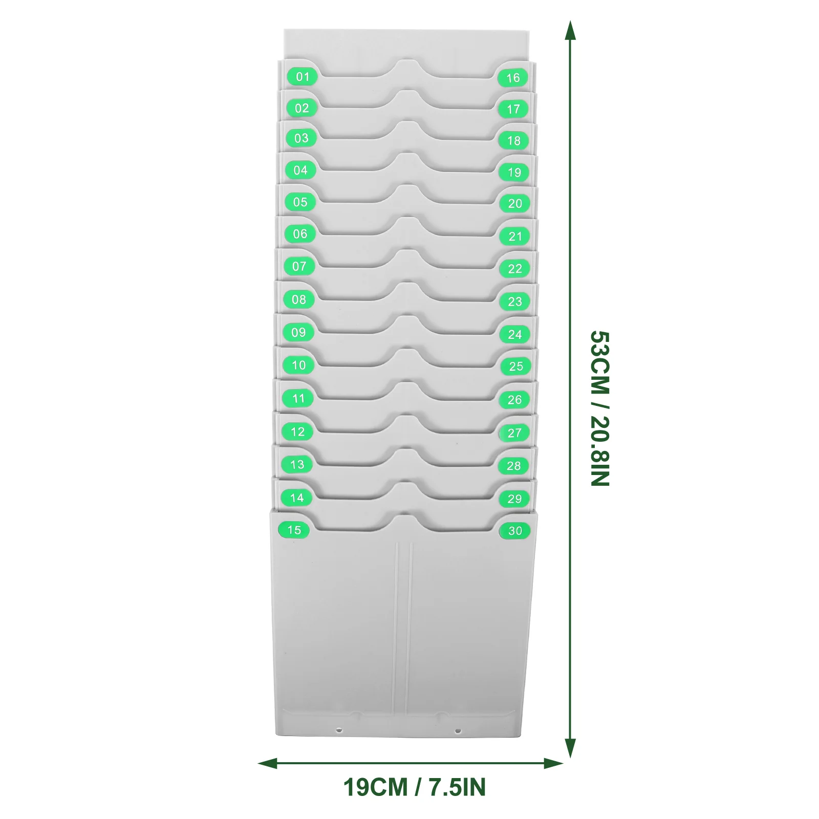 Telescopic Attendance Card Holder Shelf Pocket Slots Rack Slot -mounted Garage Organizers Warehouse Label