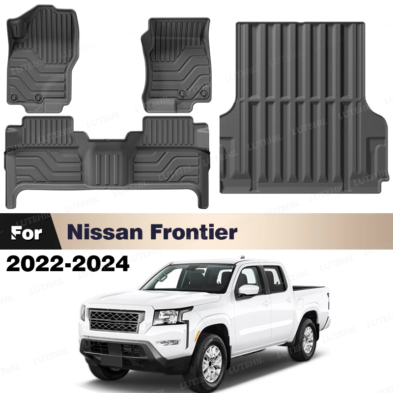 

LUTEHIL для Nissan Frontier 2022-2024 на заказ всепогодный напольный коврик из ТПЭ коврик в багажник ковер чехол авто защита интерьера аксессуары