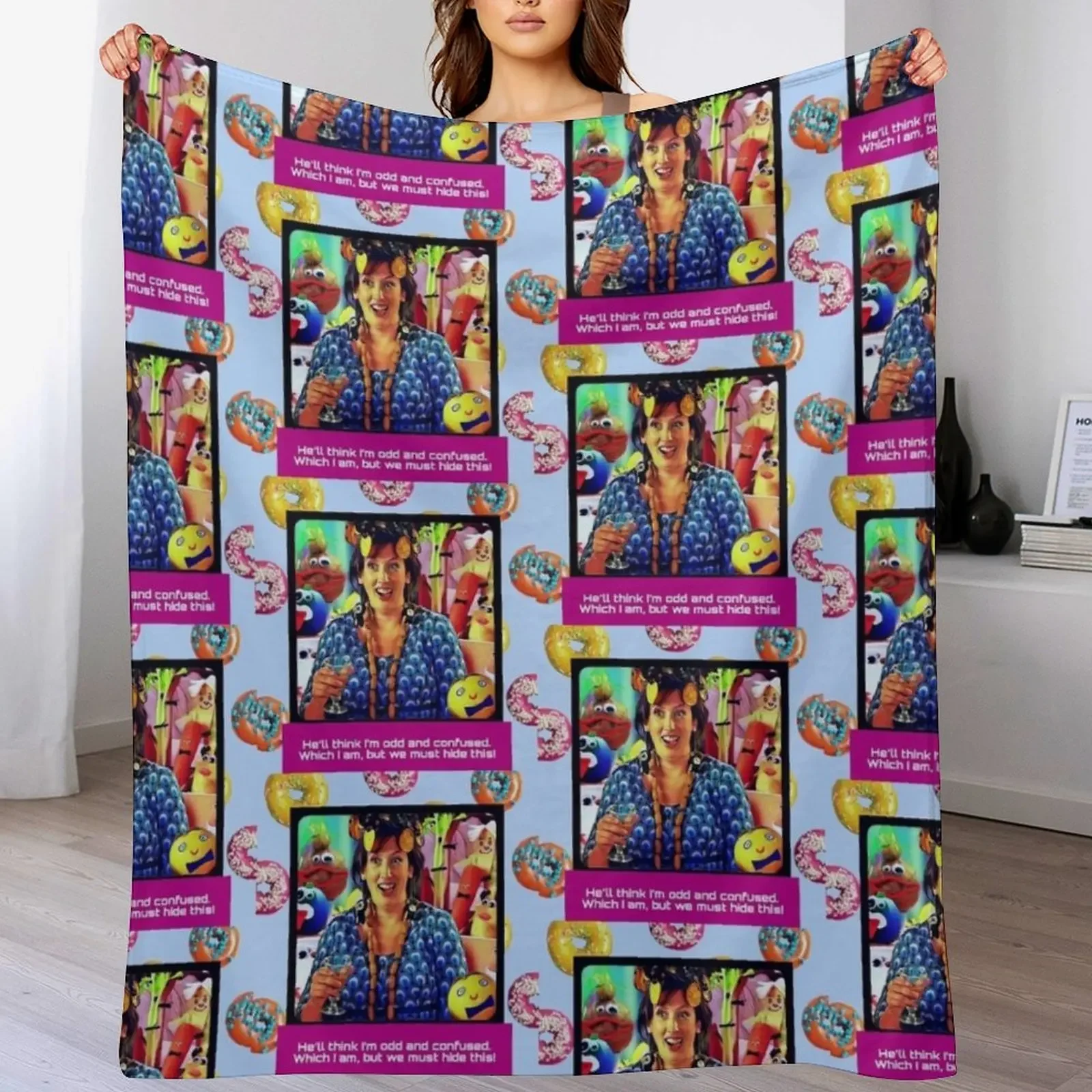 Miranda Hart Throw Blanket Travel Size Cozy Blanket for Plane Train