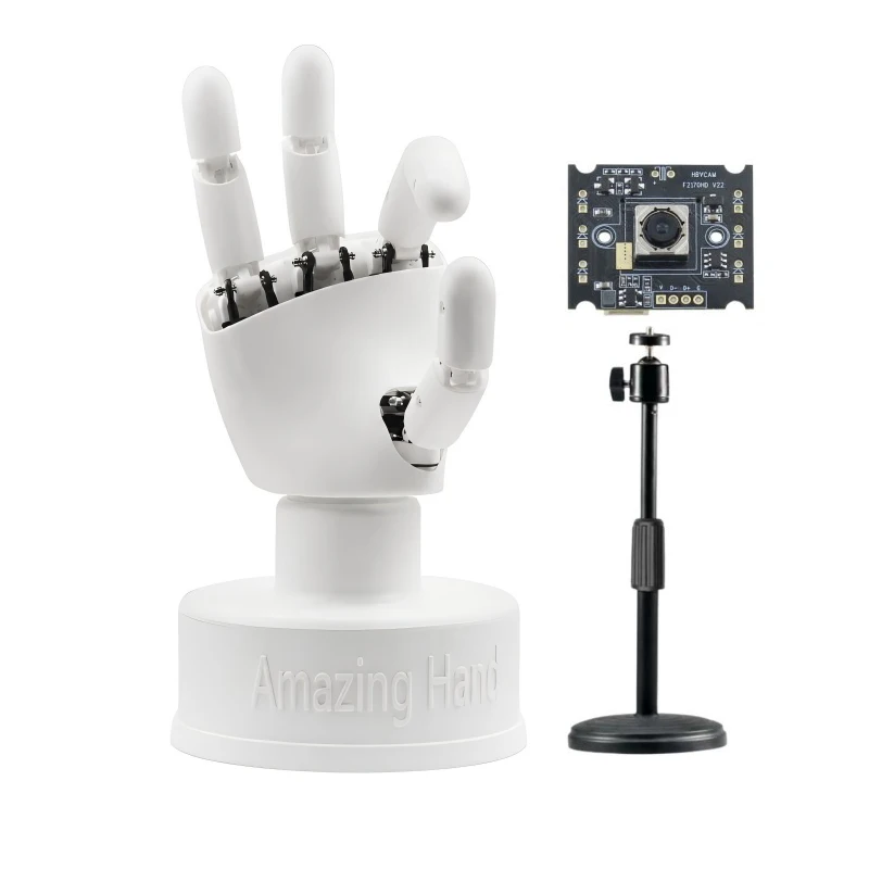 AmazingHand With Camera Open Source AI Visual Recognition Assembled Right/Left Hand LeRobot Training Programmable Robotic Hand