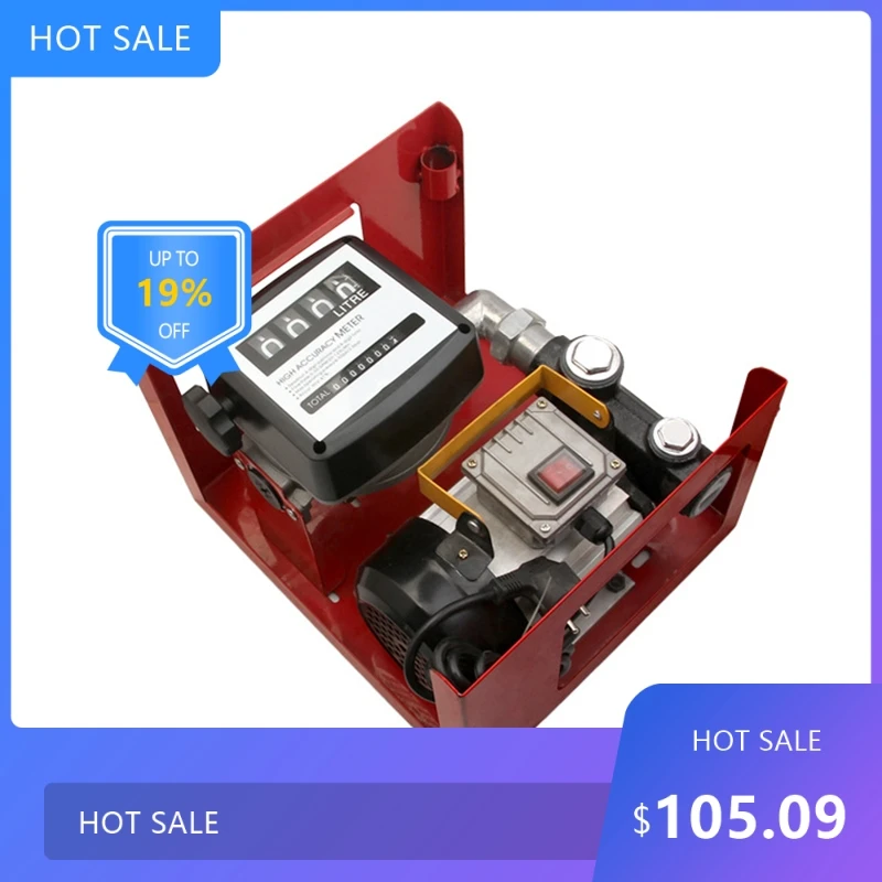Electric Bio-Fuel Fuel Transfer Pump 550W 60L/MIN Self-Priming Diesel Pump for Auto Refueling 21