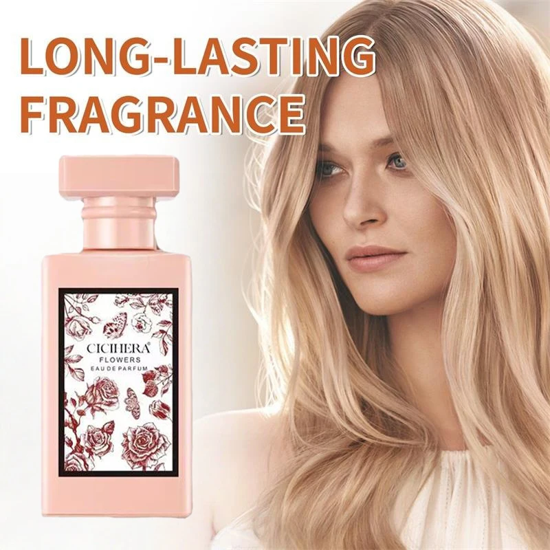 Luxury Brand Women's Perfume Natural Fresh Vanilla Rose Jasmine Eau De Toilette Radiating Allure Seductive Pheromones Perfume