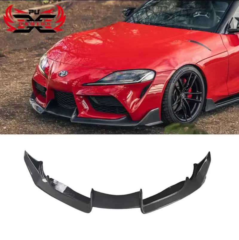 ADR Style Front Lip Spoiler For Toyota Supra A90 A91 Mk5 Carbon Fiber Front Splitter Bumper Chin Car Accessories Body Kits