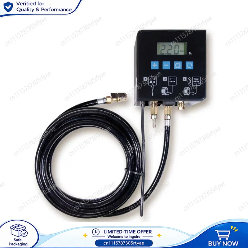 Digital Wall Mount Tire Inflator Automatic Air Pump High Precision Pressure Gauge for Car Motorcycle Bicycle Tire Inflation