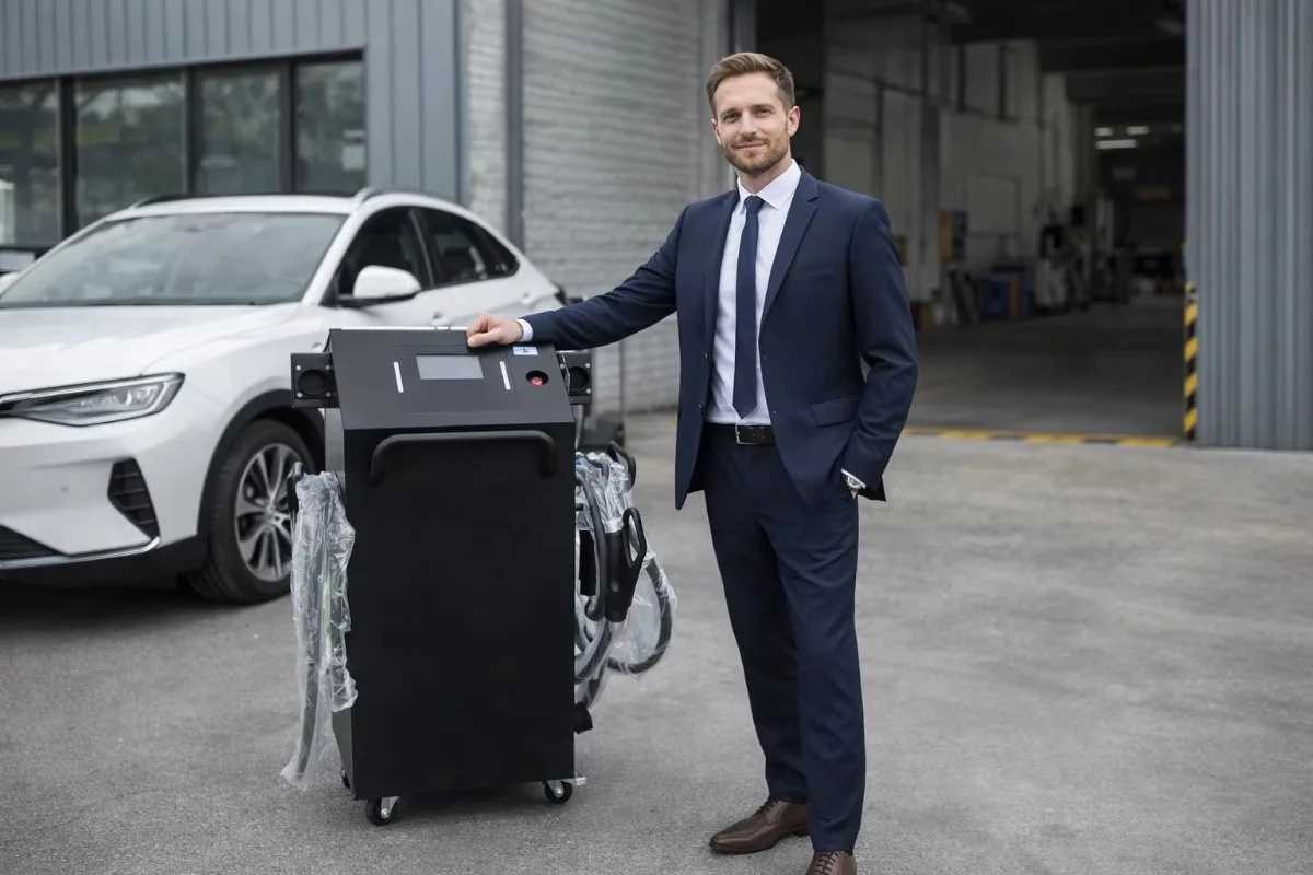 KED New Mobile DC EV Charger for Commercial Use in Parking Lots and Service Areas 43kW to 100kW