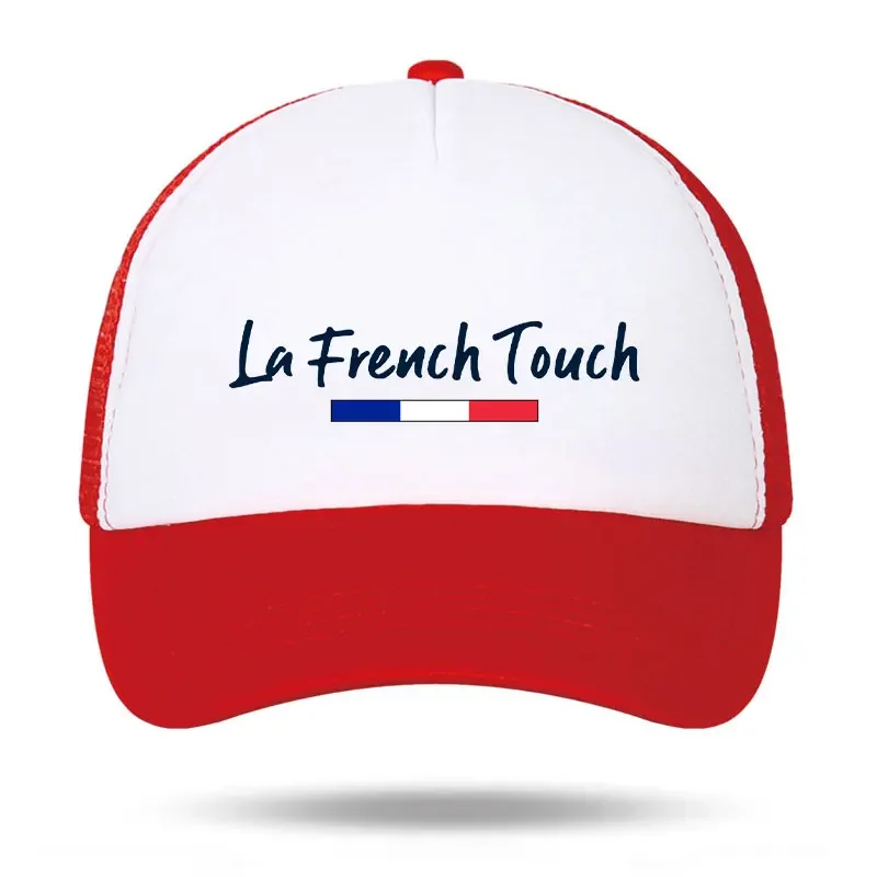 Fashion La French Touch Mesh Trucker Cap Woman Man Outdoor Sun Protection Baseball Cap Unisex Adult Daily Ball Caps