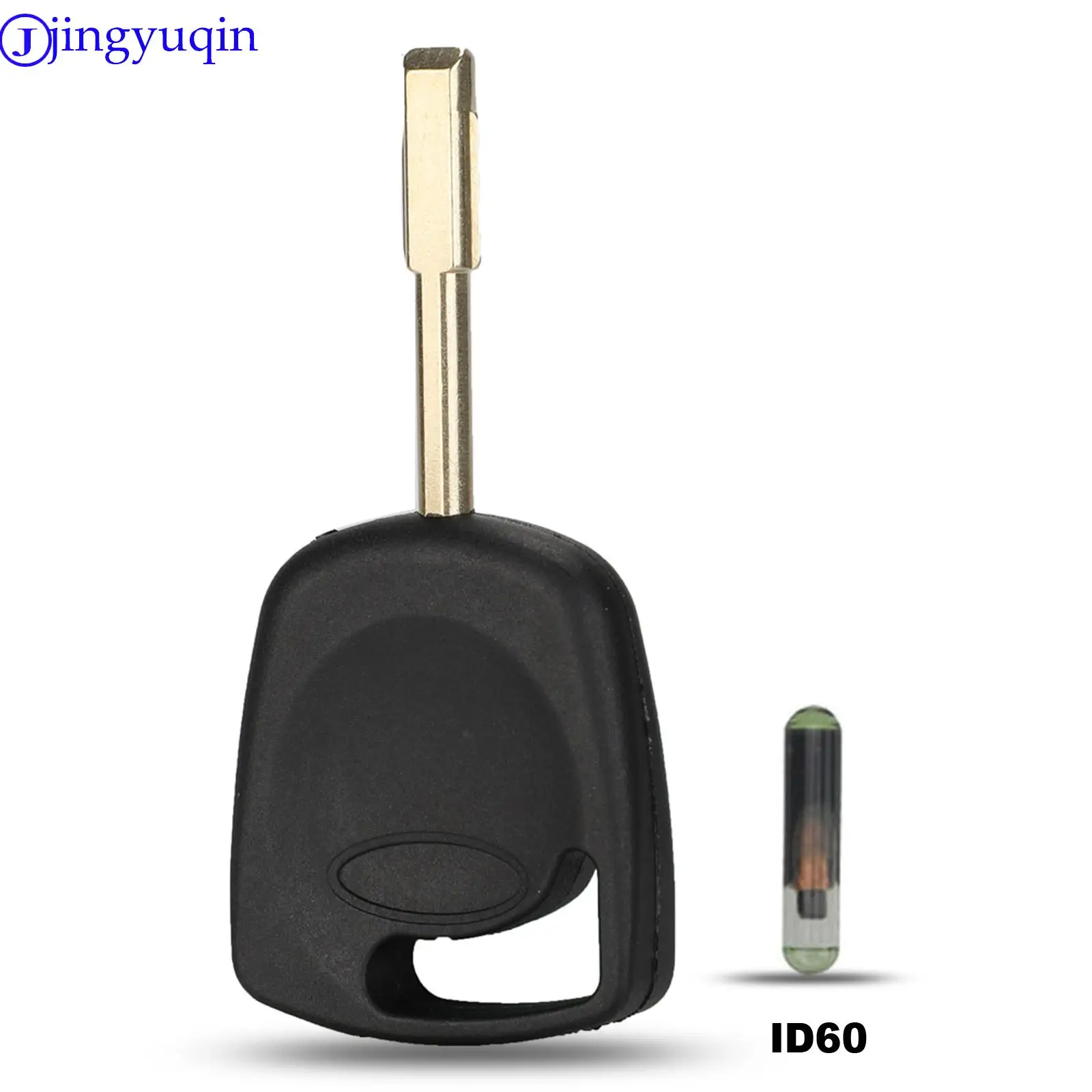 Jingyuqin mit ID60 Chip Transponder Key Shell Auto Schlüssel etui für Ford Mondeo Focus Chip Groove Fo21 Blade
