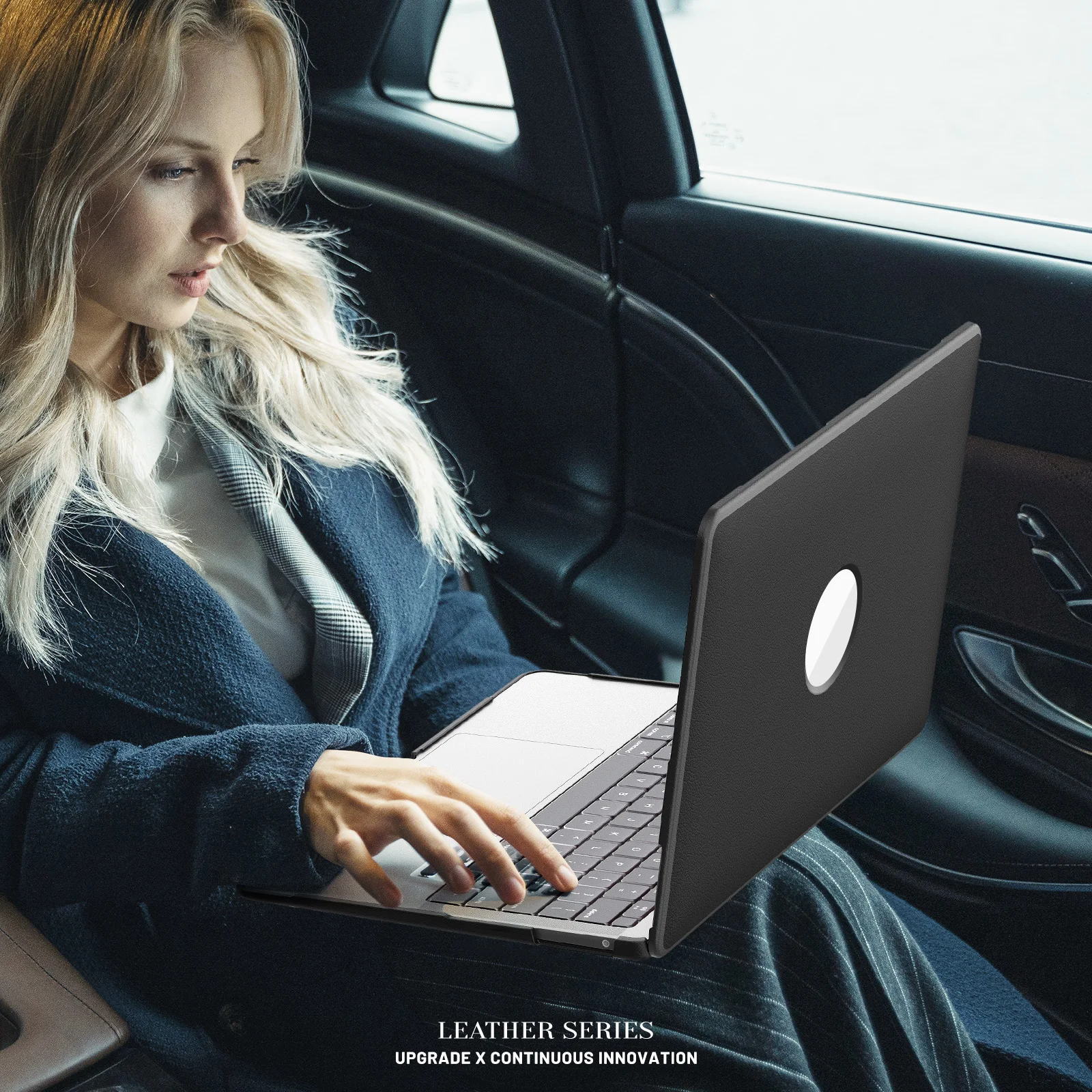 لجهاز ماك بوك برو 16 بوصة، حافظة ماك بوك برو 14، حافظة كمبيوتر محمول جلدية مع حامل، غطاء حماية فاخر لطراز شريحة M3/M2 Pro #2