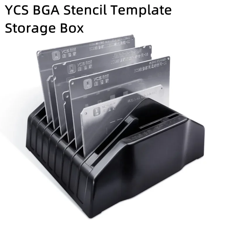 YCS-W08 BGA Reballing Planting Steel Mesh Storage Box for Mobile Phone CPU Chip Repair Steel Mesh Classification Box