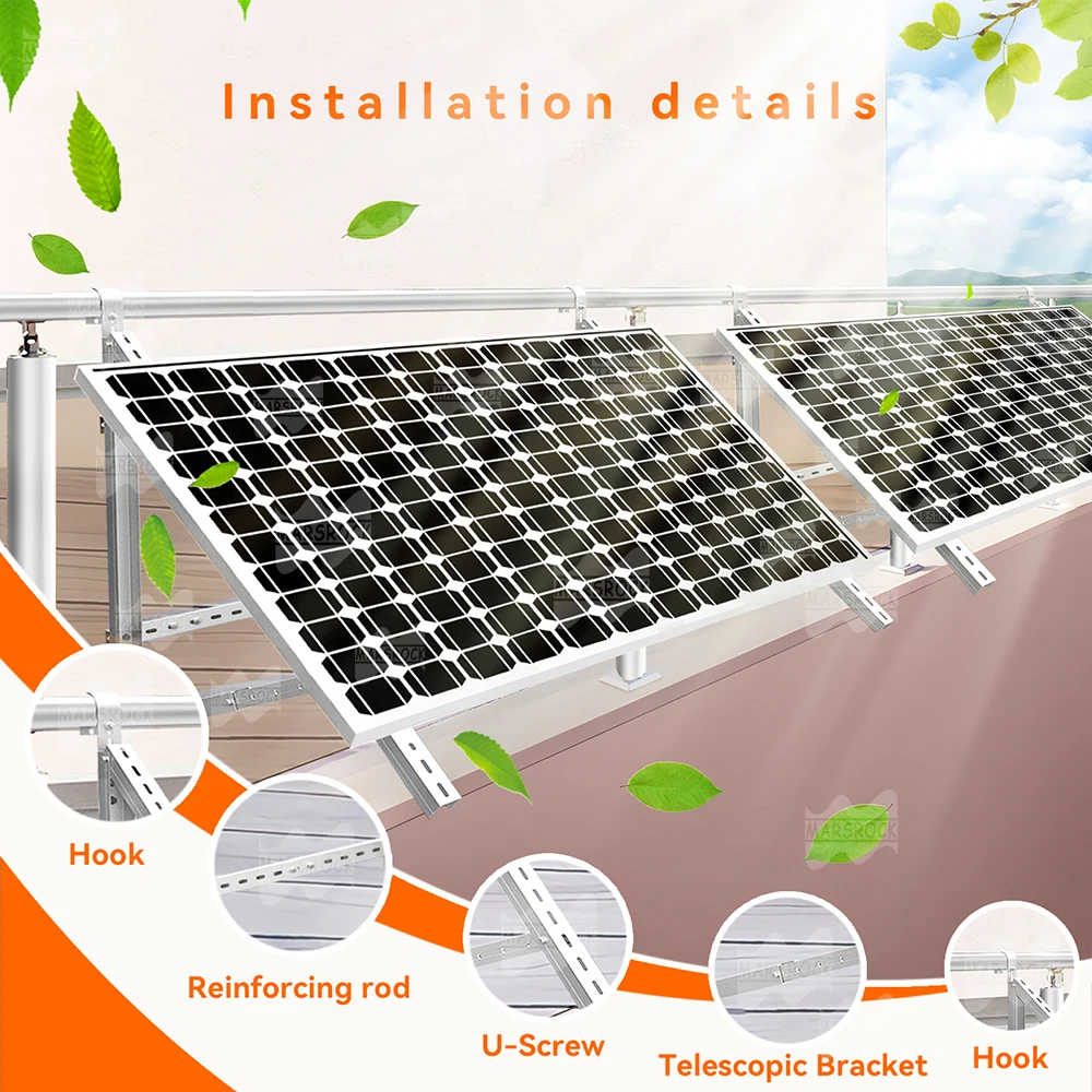 Langlebige Dreieckige Aluminium-Verstellbare Solarmodul-Montagehalterung Schnelle Installation, Wetterfestes Design Perfekt für Alle Arten – Detail 5