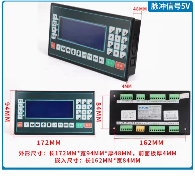 

1-4 axis TC55 TC5510 Programmable Controller Step Servo Motor Controller CNC Bench Drill Punch Feed