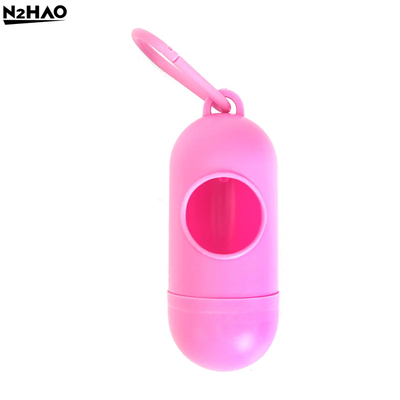 1pcs Pet Garbage Bag Dispenser Dog Feces Bag Shovel Capsule Convenient Dog Feces Bag Storage Garbage Bag Dispenser