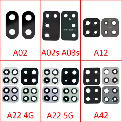 Camera Glass Lens For Samsung A02 A02s A03s A12 A22 4G A225 5G A226 A42 A32 A52 A72 Phone Housing New Rear Back Lens
