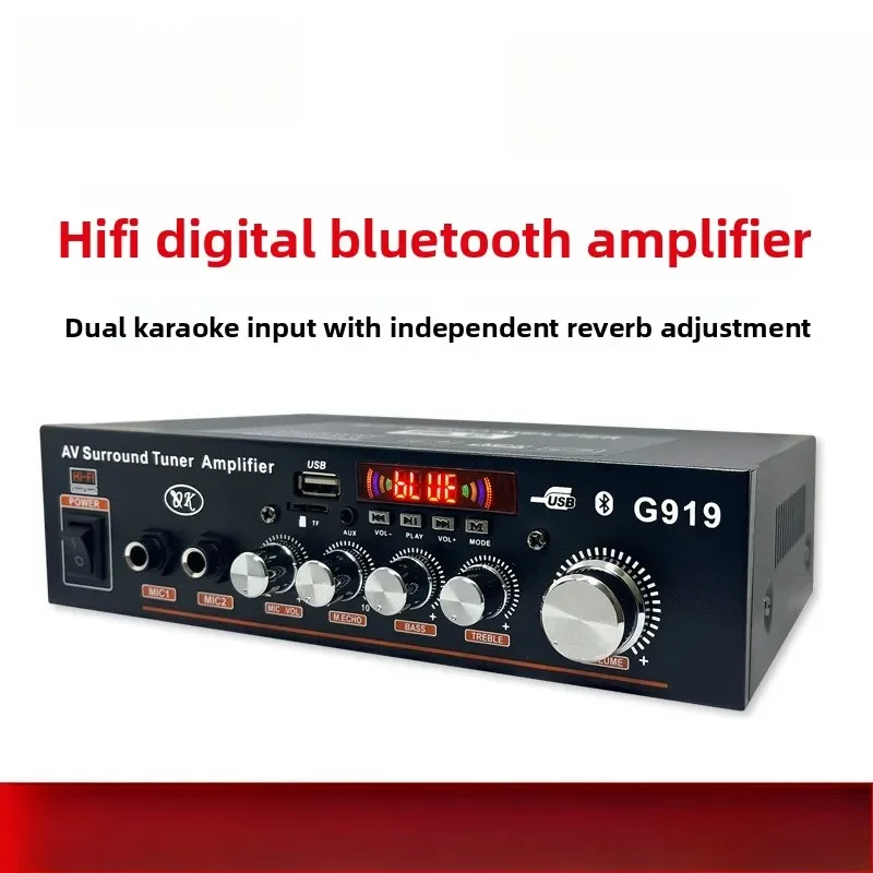 DurableG9192025 New Digital Bluetooth Power Amplifier TFU Disk Radio 12V220V Car Home High Power Mini
