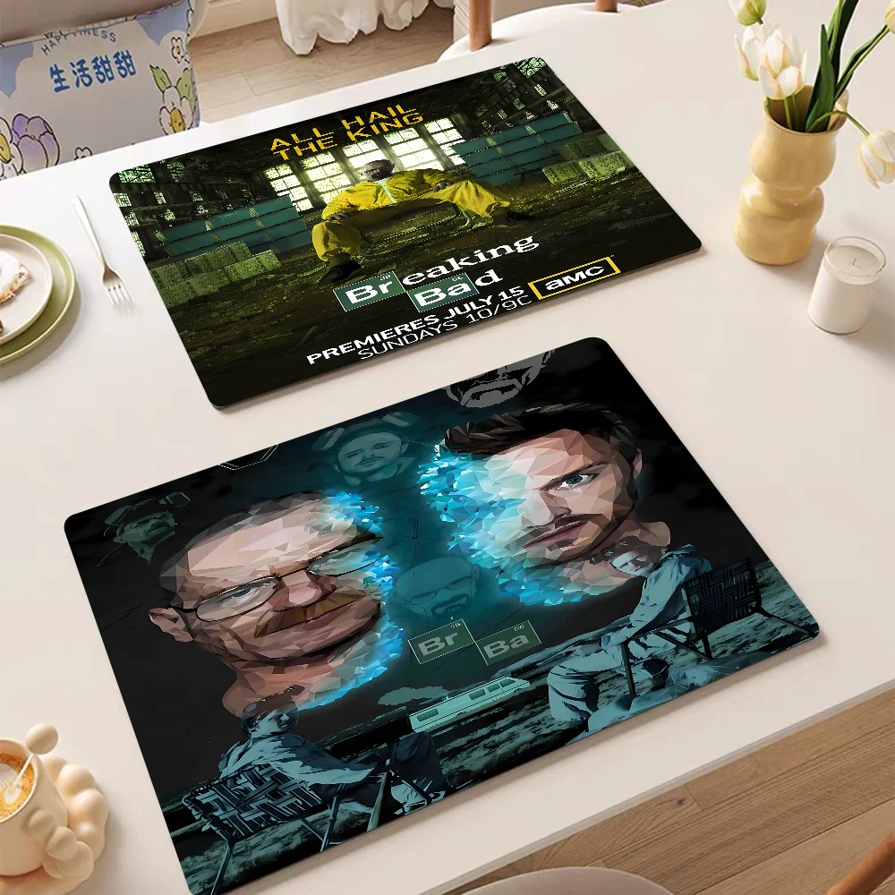 Breaking Bad Quick Drying Dish Mat Printed Kitchen Non-slip Coffee Cup Pad Drain Mats Dinnerware Cup Bottle Placemat