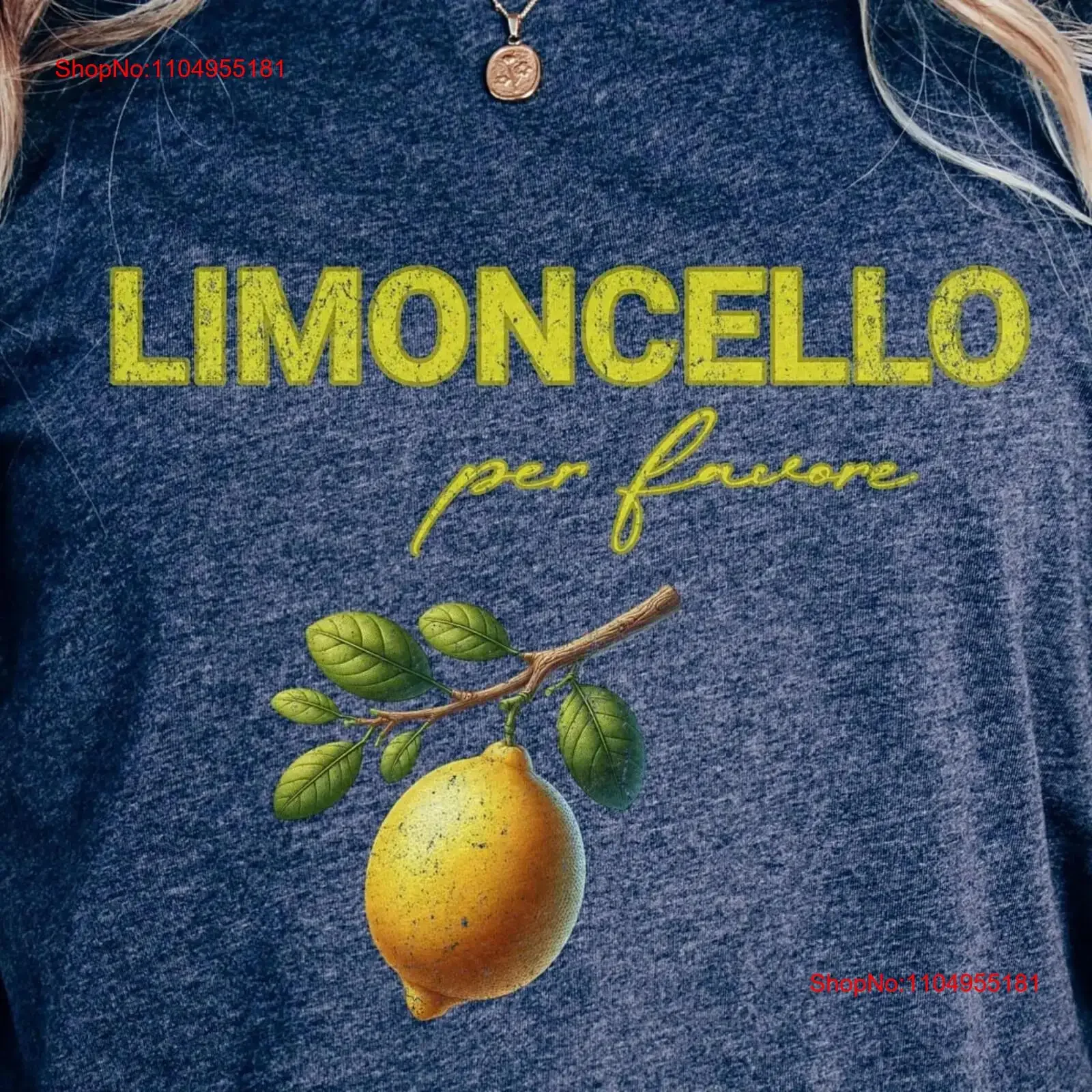 Camiseta Limoncello Italia limones recuerdo italiano viaje Sicilia limón verano amante mamá vintage lavado ligeramente cómodo