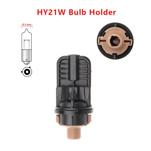 1x casquillo de luz de intermitente delantero de coche HY21W portalámparas para Peugeot 308 2016 2017 2018 Accesorios