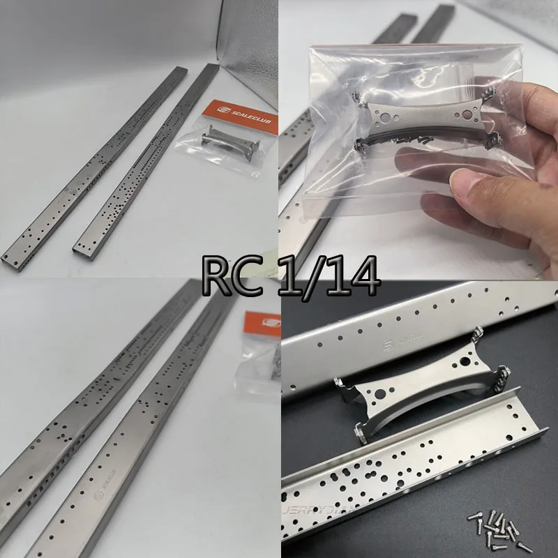 Scaleclub Metal Girder 8X8 8X6 8X4 8X2 6X6 6X4 6X2 4X4 4X2 for Tamiya Lesu, Fit Scania Man Actros Volvo RC Truck Trailer Parts