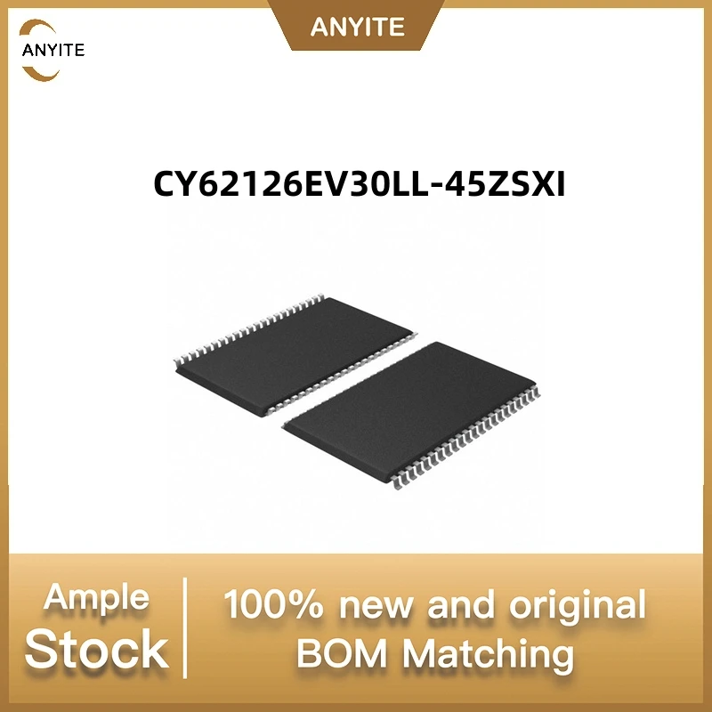 New 5Pcs/LOT  CY62126EV30LL-45ZSXI  CY62126EV30LL  45ZSXI  CY62126  TSOP-44