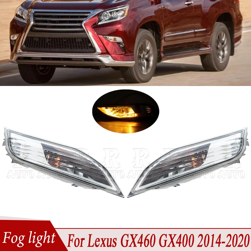 Front Bumper Fog Light Assembly Signal Lamp Foglamp Foglight For Lexus GX460/400 2014 2015 2016 2017 2018 2019 2020 Fog Lamp