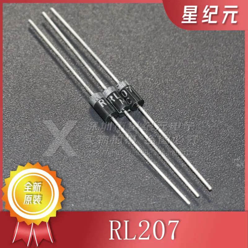 [IN STOCK]10 Pieces RL207 DO-15  1000V/2A General Purpose Diode Rectifier Brand New and Original