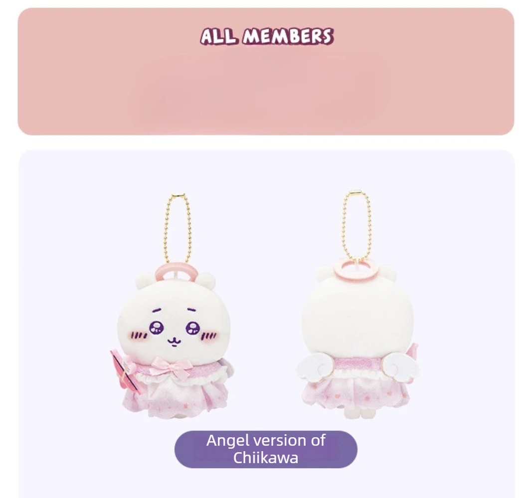 Genuine Chiikawa Angel and Devil Series Plush Pendant Ornaments, Anime Merchandise Gifts & Bag Charms