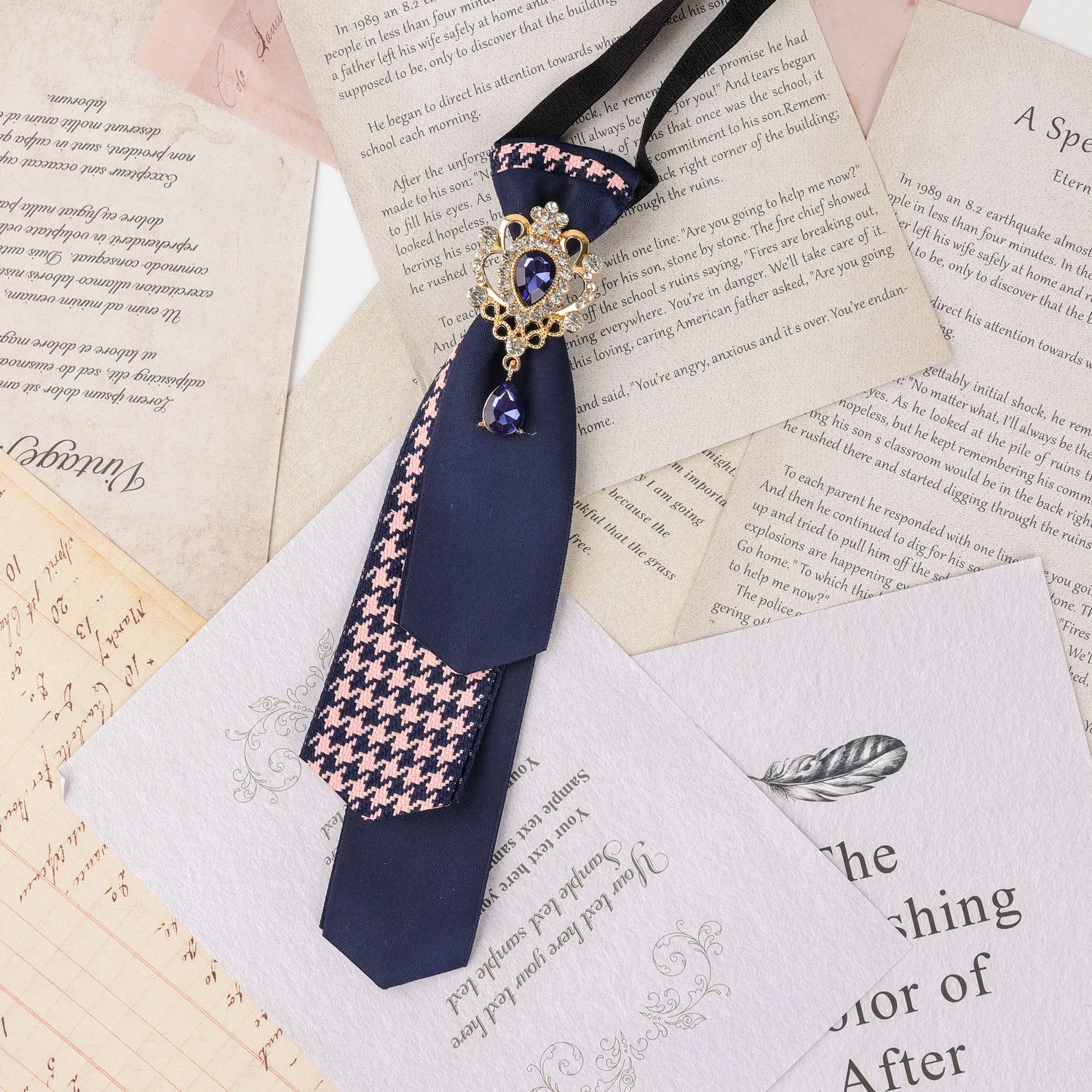 Britische College-Style JK-Krawatte für Männer und Frauen, koreanische Mode, handgefertigt, Business-Retro-Fliege, Hochzeitsschmuck, Accessoires, Geschenke – Detail 10