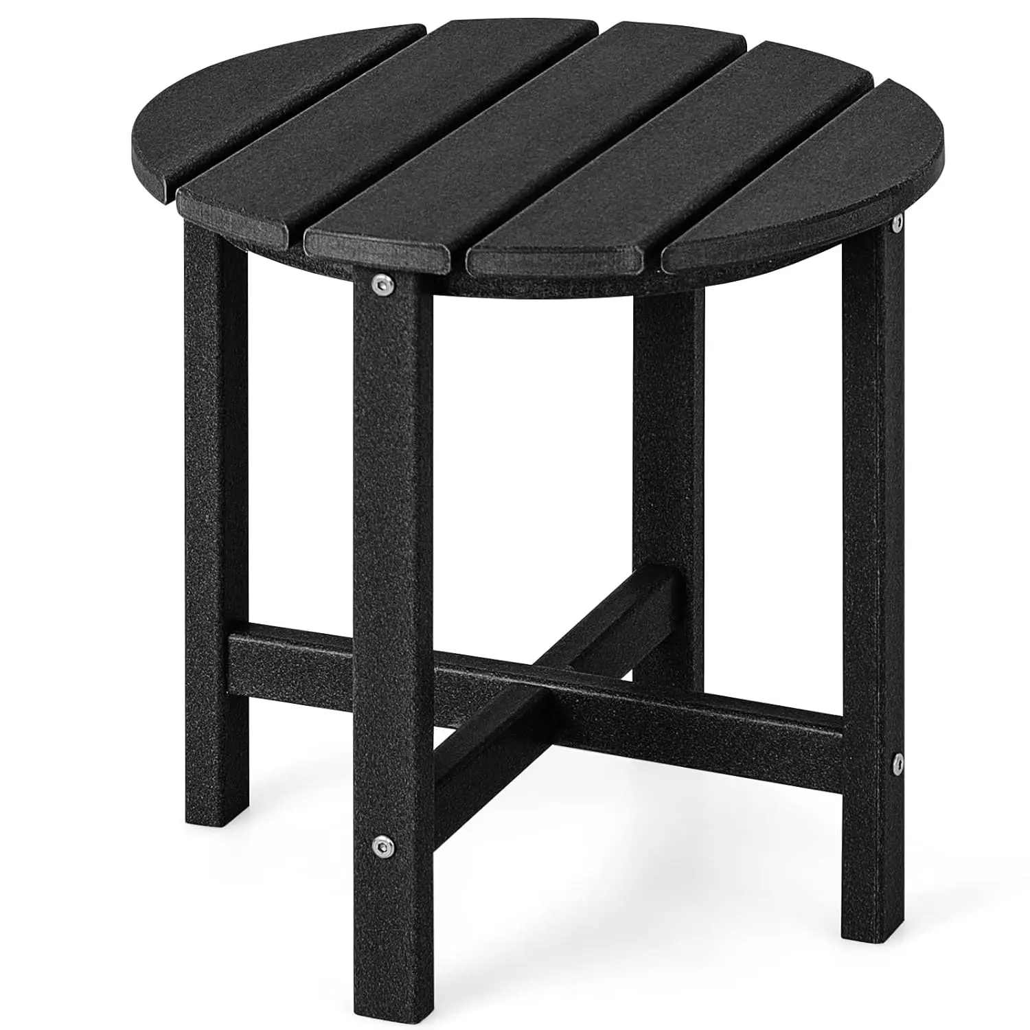 

Round Outdoor Side Table, 18 Inch Weather Resistant HDPE Adirondack Table, Outdoor Indoor Chairside End Tables,, Customized