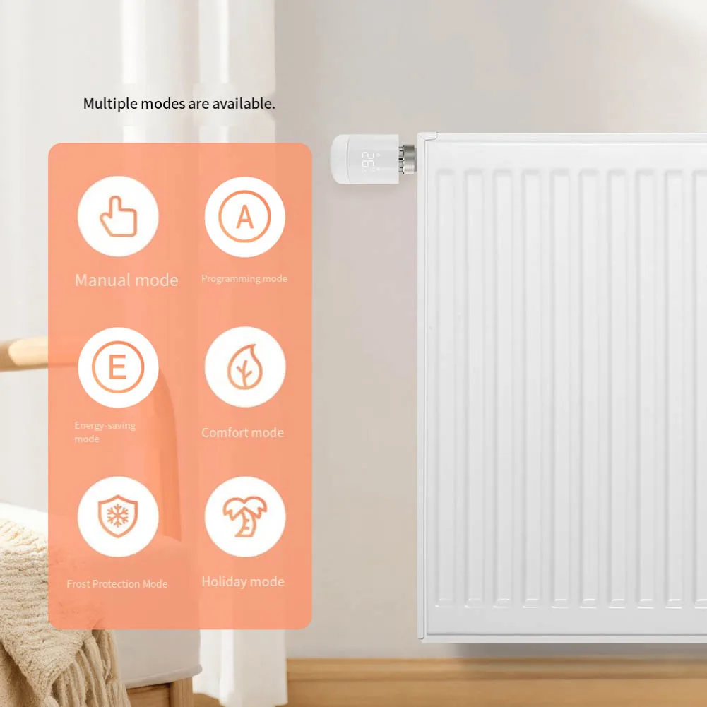 For ALEXA For SMART LIFE Smart Radiator Control Programmable Thermostat For Home Heating Voice Assistant Compatible